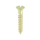 Solid Brass Timber Screws - SLOT - Countersunk