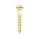 Solid Brass Timber Screws - SLOT - Countersunk