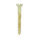 Solid Brass Timber Screws - SLOT - Countersunk