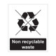 Non recyclable waste Sign