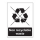Non recyclable waste Sign