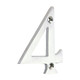 TIMCO Door Numeral 4 - Satin Chrome - 75mm