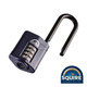 Squire Combination Padlock - Steel 2.5" Long Shackle - CP50/2.5 - 50mm