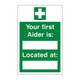 First aider details