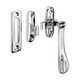 TIMCO Hook & Mortice Plate Casement Fastener - Polished Chrome - 54 x 19mm