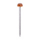 Polymer Headed Pins - A4 Stainless Steel - Clay Brown
