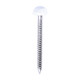 Polymer Headed Pins - A4 Stainless Steel - White