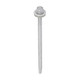 Metal Construction Light Section Screws - Hex - EPDM Washer - Self-Drilling - Exterior - Silver Organic