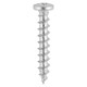 Window Fabrication Screws - Friction Stay - Shallow Pan with Serrations - PH - Single Thread - Gimlet Tip - Stainless Steel