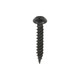 Blackjax Woodscrews - PZ - Round - Black Organic