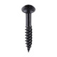 Blackjax Woodscrews - PZ - Round - Black Organic