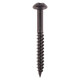 Blackjax Woodscrews - PZ - Round - Black Organic