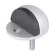 TIMCO Oval Door Stop - Satin Anodised Aluminium - 50mm