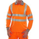 BPKSLSENOR Hi Vis Long Sleeve Polo Shirt - Orange - (M)