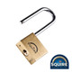 Squire Premium Brass Lion Padlock - 2.5" Long Shackle - LN4/2.5 - 40mm