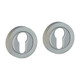 TIMCO Euro Profile Escutcheon - Polished & Satin Chrome - 51mm