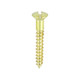 Solid Brass Timber Screws - SLOT - Raised Countersunk