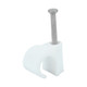Round Cable Clips - White