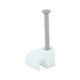 Round Cable Clips - White