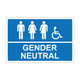 Gender Neutral Sign - 300x200mmx1PVC