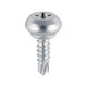TIMCO Weather Bar Screws - Nipple Head - PH - Self-Tapping Thread - Self-Drilling Point - Zinc - 4mm x 13mm - Box of 1000