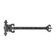 TIMCO Pair of Crown / Coronet Hinges - Antique Black - 317mm