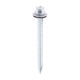 Metal Construction Thin Sheet Metal to Timber Screws - Hex - EPDM Washer - Slash Point - Zinc