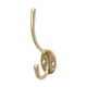 TIMCO Hat & Coat Hook - Polished Brass - 125 x 32mm