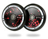 Root Industries 110mm Air Wheels Black Urethane - Red Splatter
