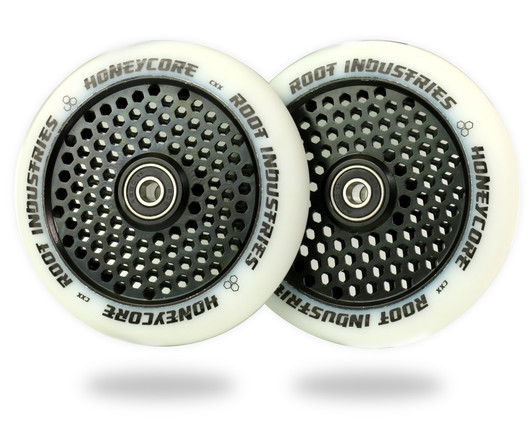 Root Industries 110mm HoneyCore Wheels White Urethane - Black