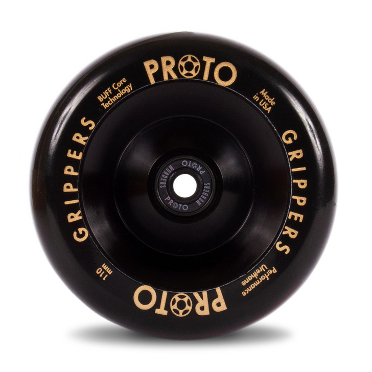 Proto Wheels - Classic Full Core Grippers  110mm - Black on Black