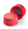 Caps DURAN® GL45 PBT with PTFE Protected Seal (Red) Pk 10