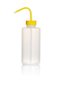 Wash Bottles 1ltr LDPE Wide Neck Yellow pk 5