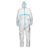Coverall Tyvek 600 Plus White Hooded 2XL White Pk25