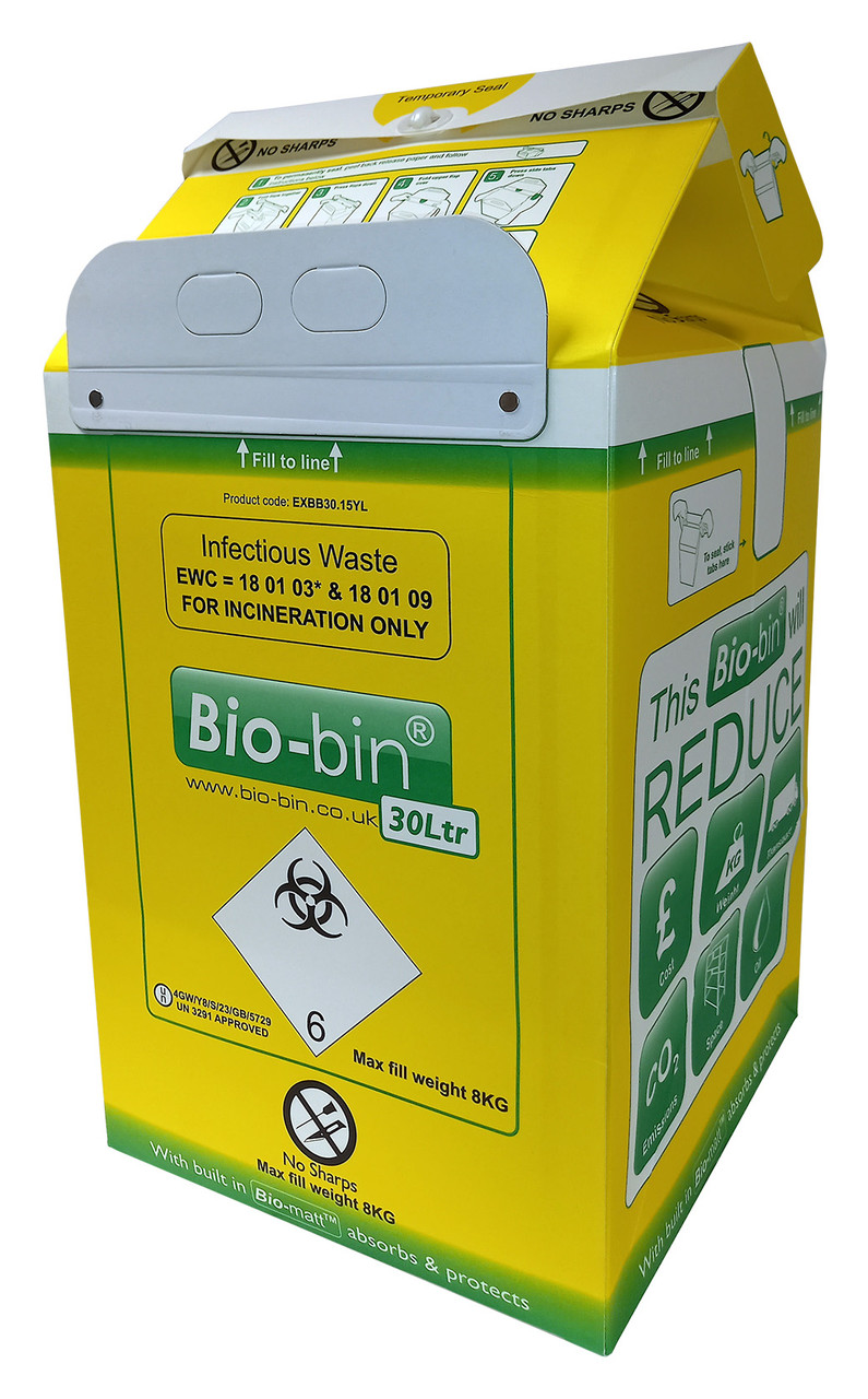 Biobin 30ltr Yellow Pk 10 - Trafalgar Scientific