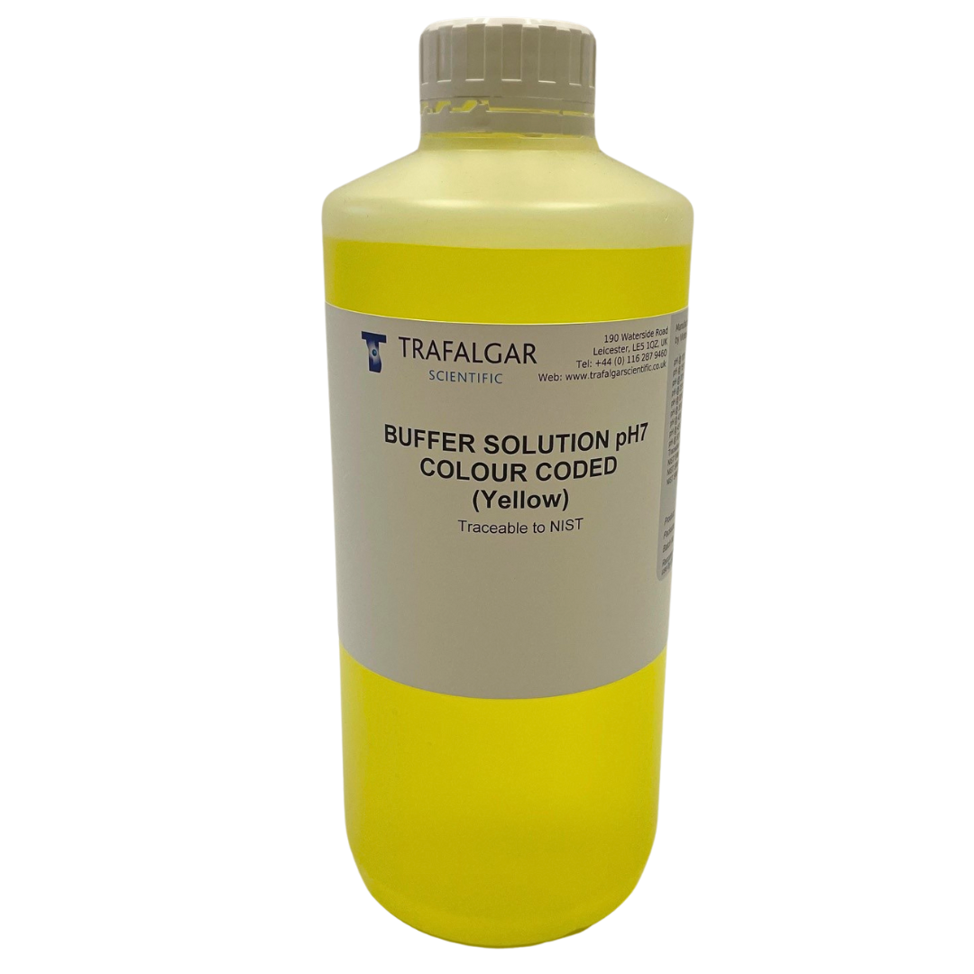 PH7 Buffer Solution Yellow 1ltr - Trafalgar Scientific