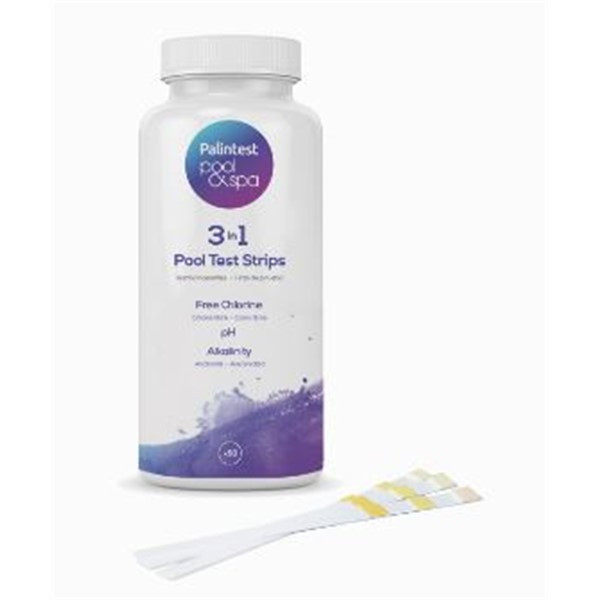 Pool Test Strips for Free Chlorine, ph + Alkalinity Pk 50 - Trafalgar ...