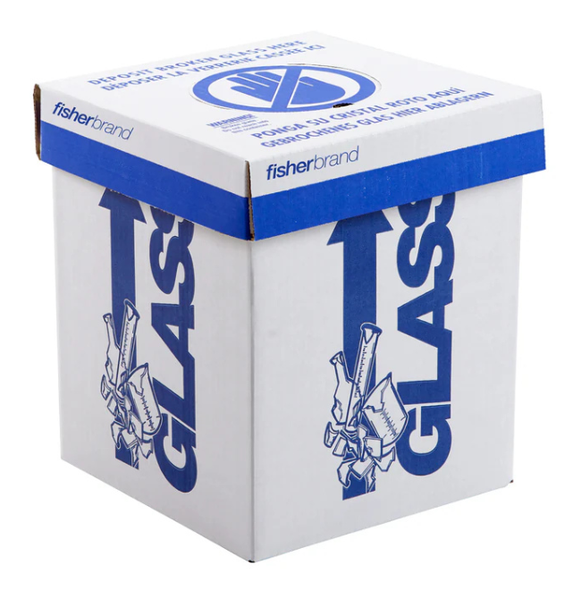 Glass disposal box