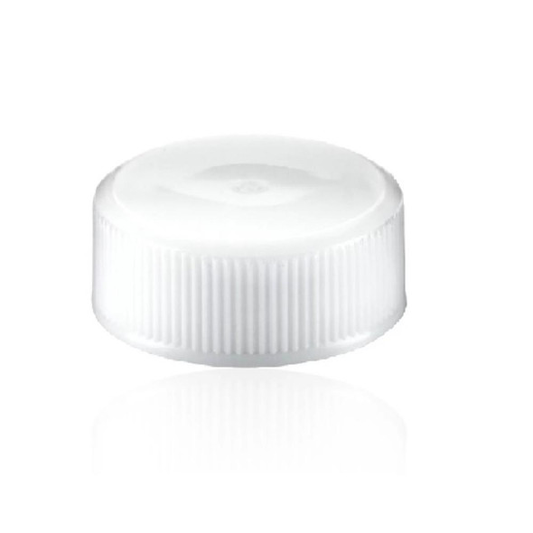 Caps PP R3/28 White for 30ml Alpha Bottles Pk 100