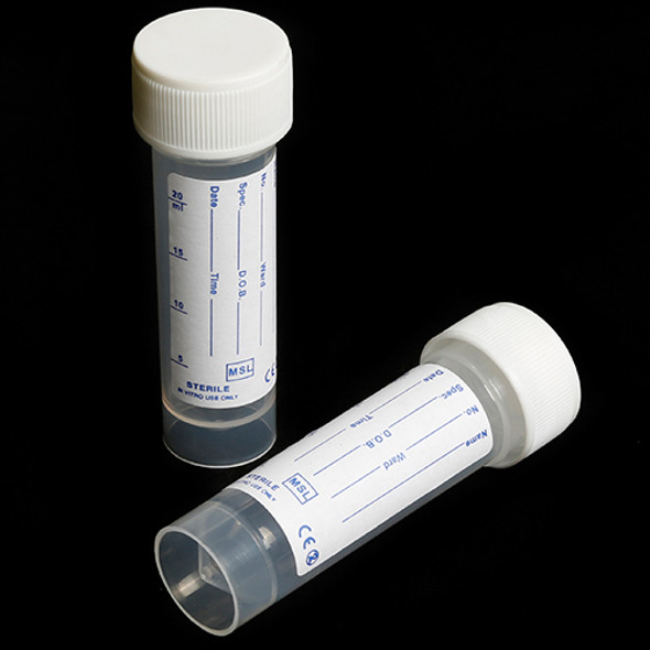 Containers 30ml PP Printed Label PE Cap AS Pk 400 (A)