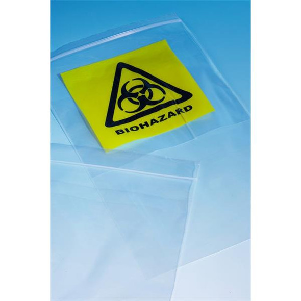 Bags Biohazard 8"x11" with Doc Enclosed Envelope Pk 1000