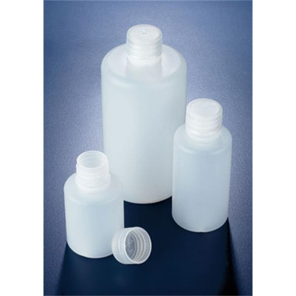Bottles 1ltr HDPE Narrow Neck Clear Plastic Pk 5