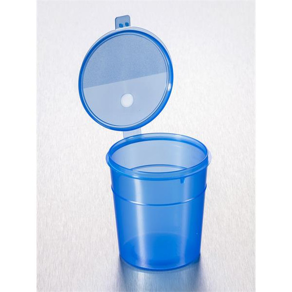 Containers 300ml PP No Label Flip Top Blue AS pk 240