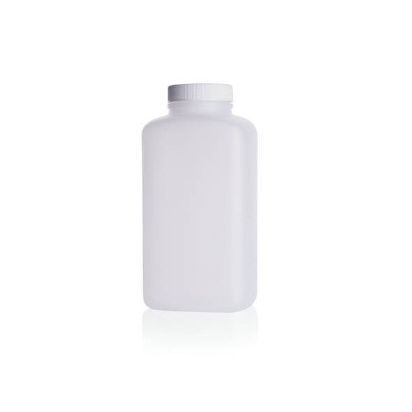 Bottles 1ltr HDPE WHEATON® Oblong W/neck Solid PE Pk 12