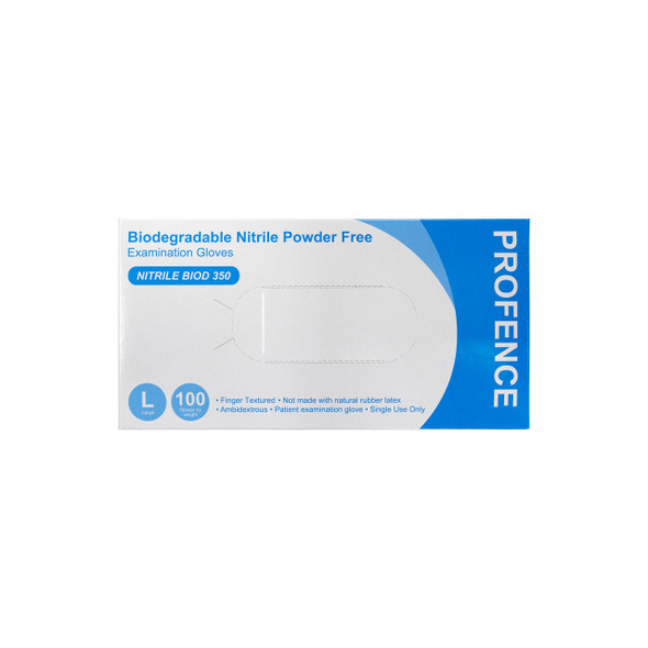 Biodegradable Nitrile Latex/Powder Free Gloves Small  Pk 100