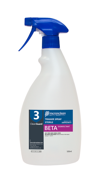 Disinfectant Cleanguard3 Beta Spray 500ml Pk 6