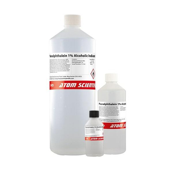 Phenolphthalein 1% Alcohol Ind Solution (UN1170) 500ml