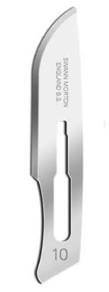 Blades Carbon Steel Surgical No 10 Non-sterile Pk 100