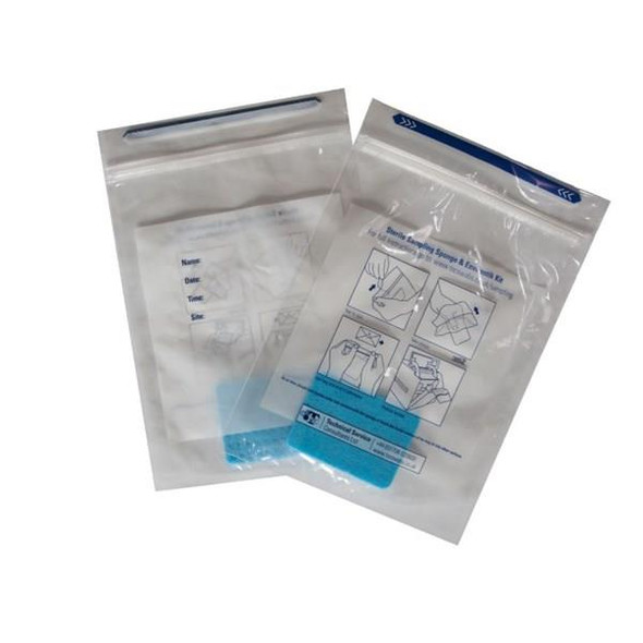 Swab 50c㎡ Blue Sponge with Neut Buff in MiniGrip Bag Pk 200