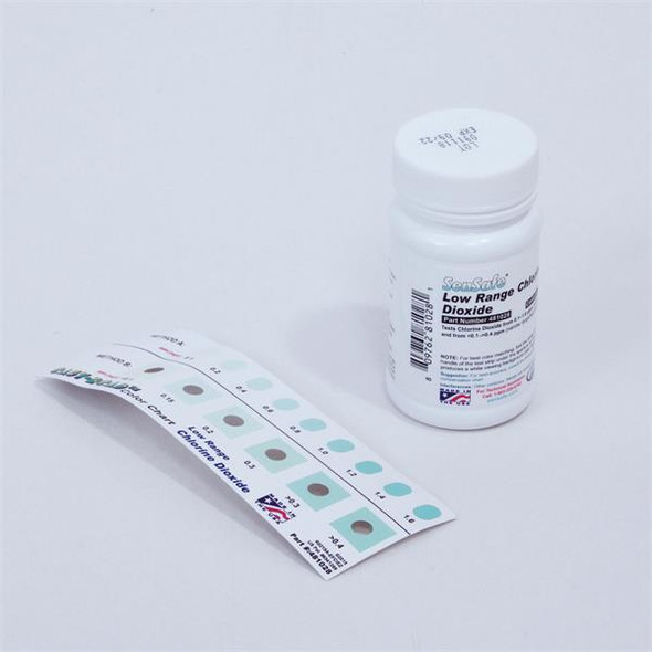 Chlorine Dioxide Test Strips 0-1.6ppm Pk 50